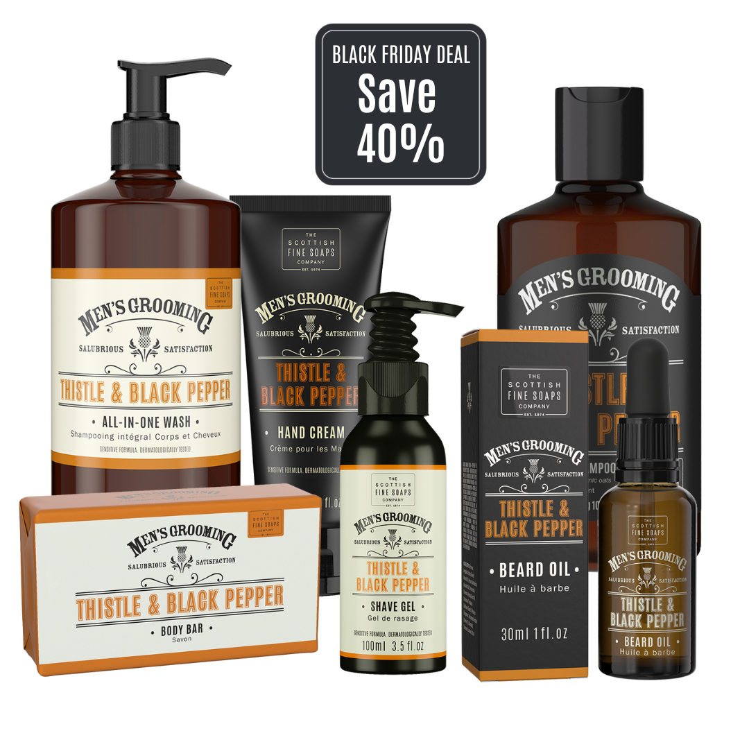 Men's Grooming Thistle & Black Pepper Bundle 2