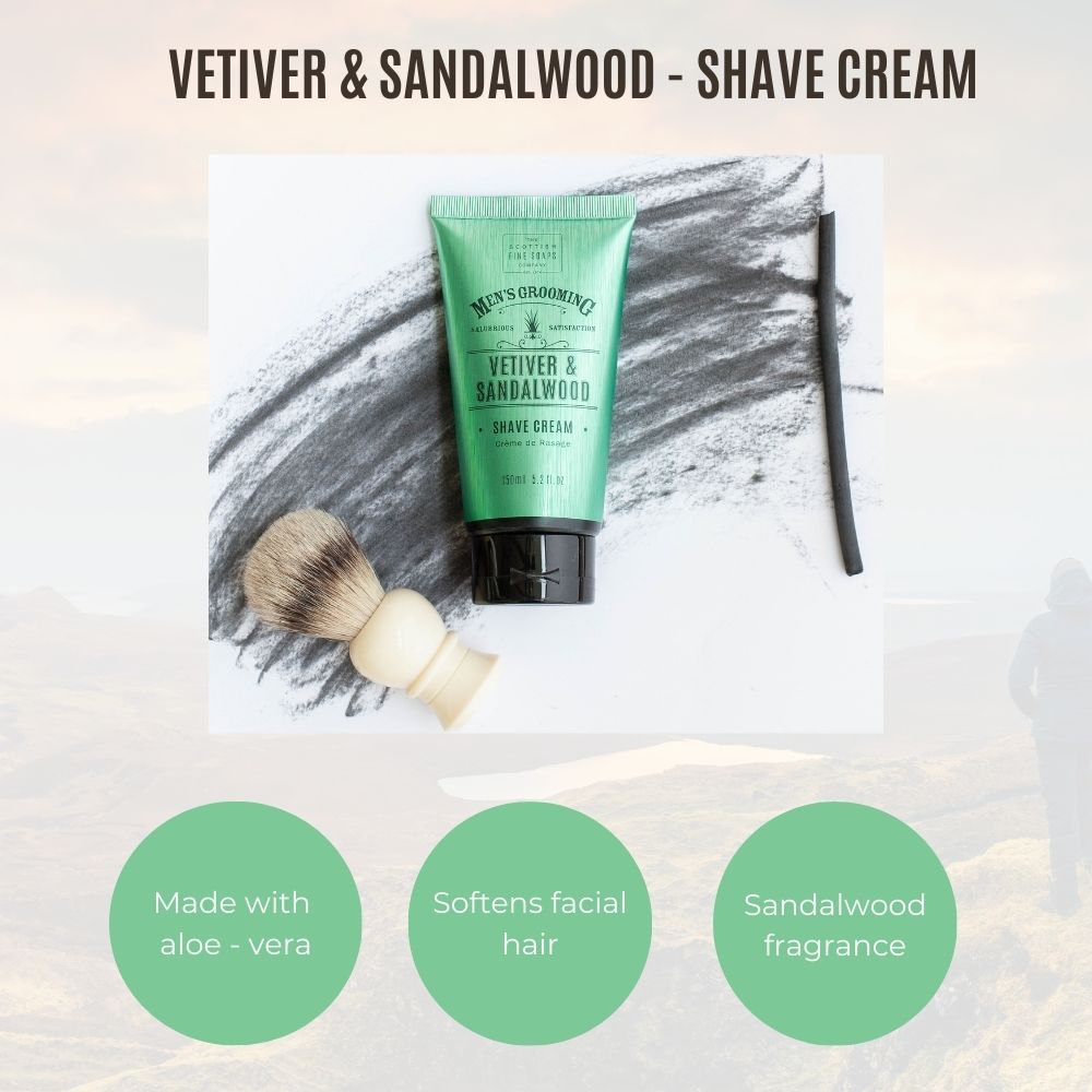 Vetiver & Sandalwood Shave Cream - 150ml