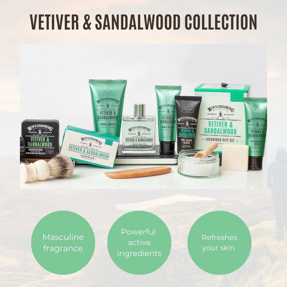 Vetiver & Sandalwood Luxurious Gift Set