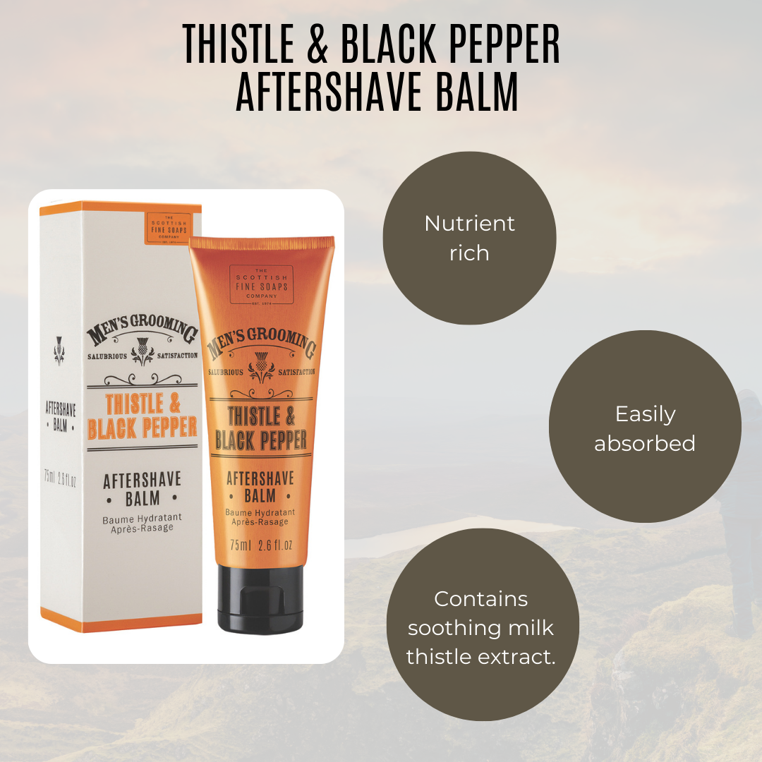 Thistle & Black Pepper Aftershave Balm - 75ml