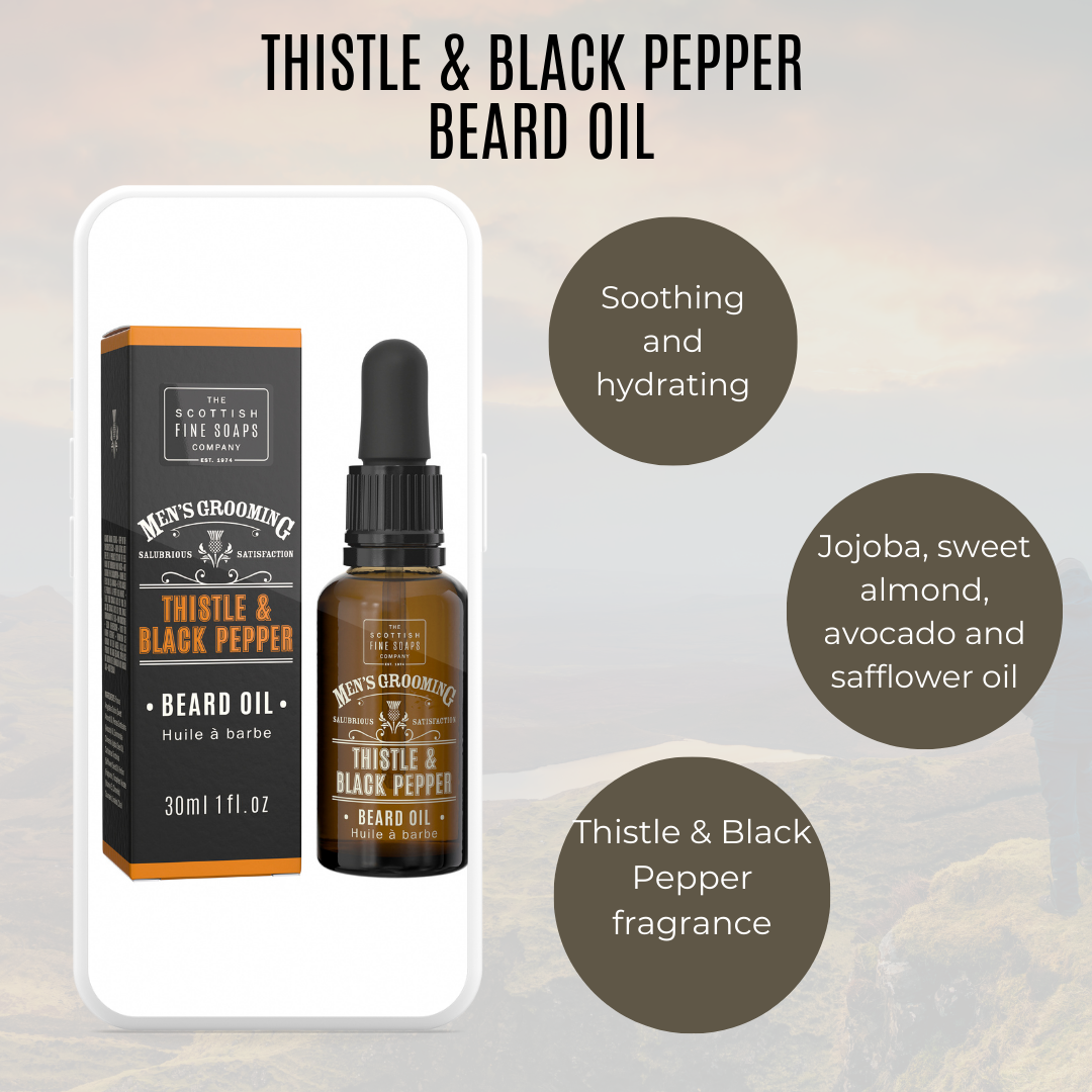 Thistle & Black Pepper Beard Oil - 30ml