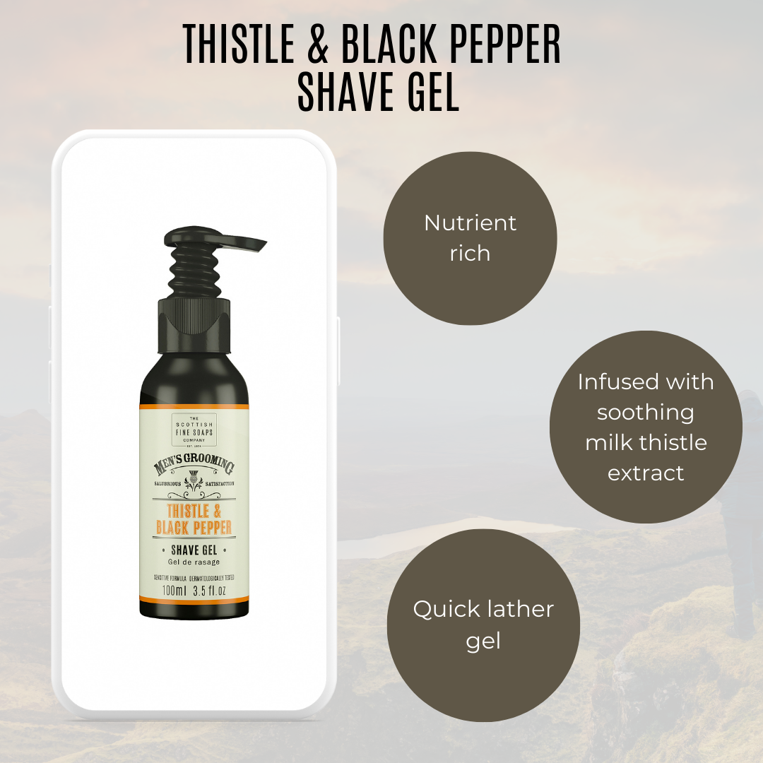 Thistle & Black Pepper Shave Gel - 100ml