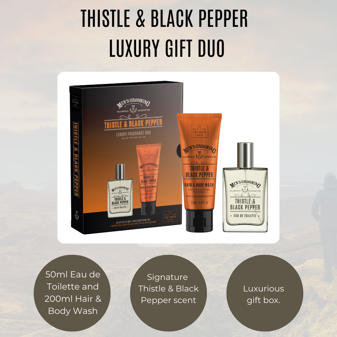 New - Thistle & Black Pepper - Luxury Fragrance Duo