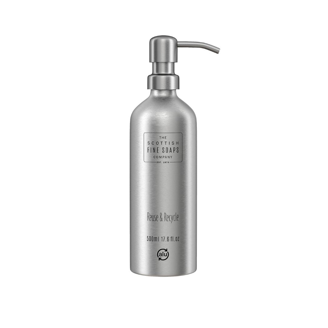 Aluminium Refillable  Bottle 500ml with Pump