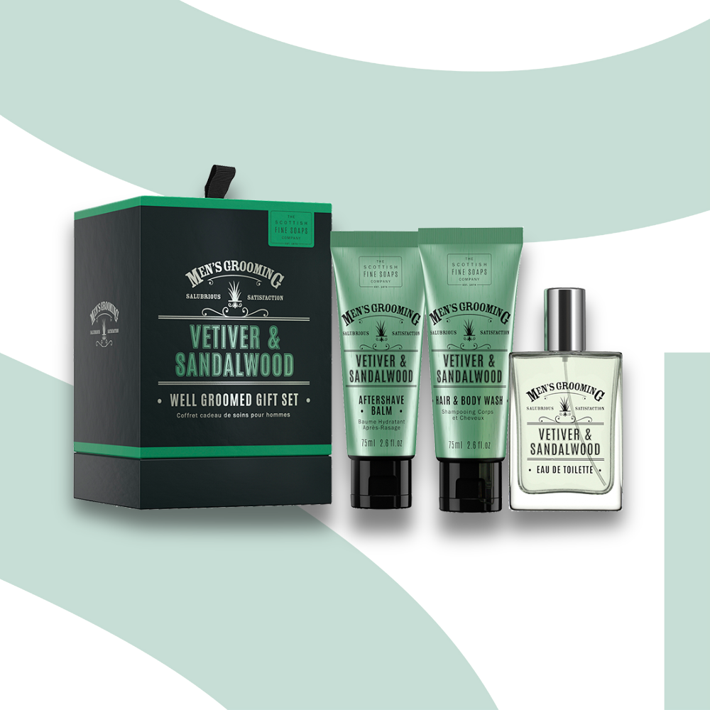 Vetiver & Sandalwood Well Groomed Gift Set