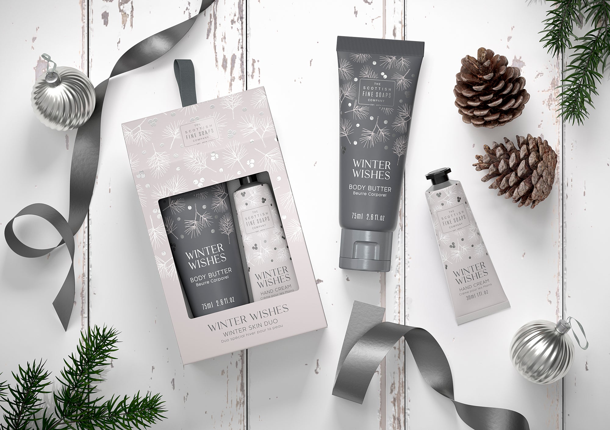 Winter Wishes Skin Care Duo (75ml Body Butter & 30ml Hand Cream)